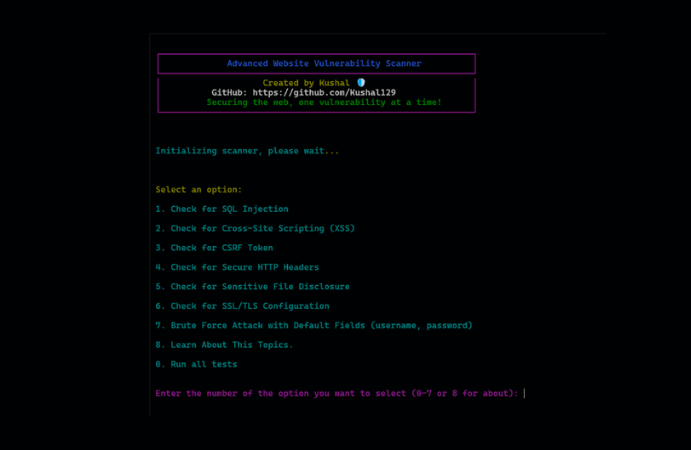 Vulnerability Scanning Tool
